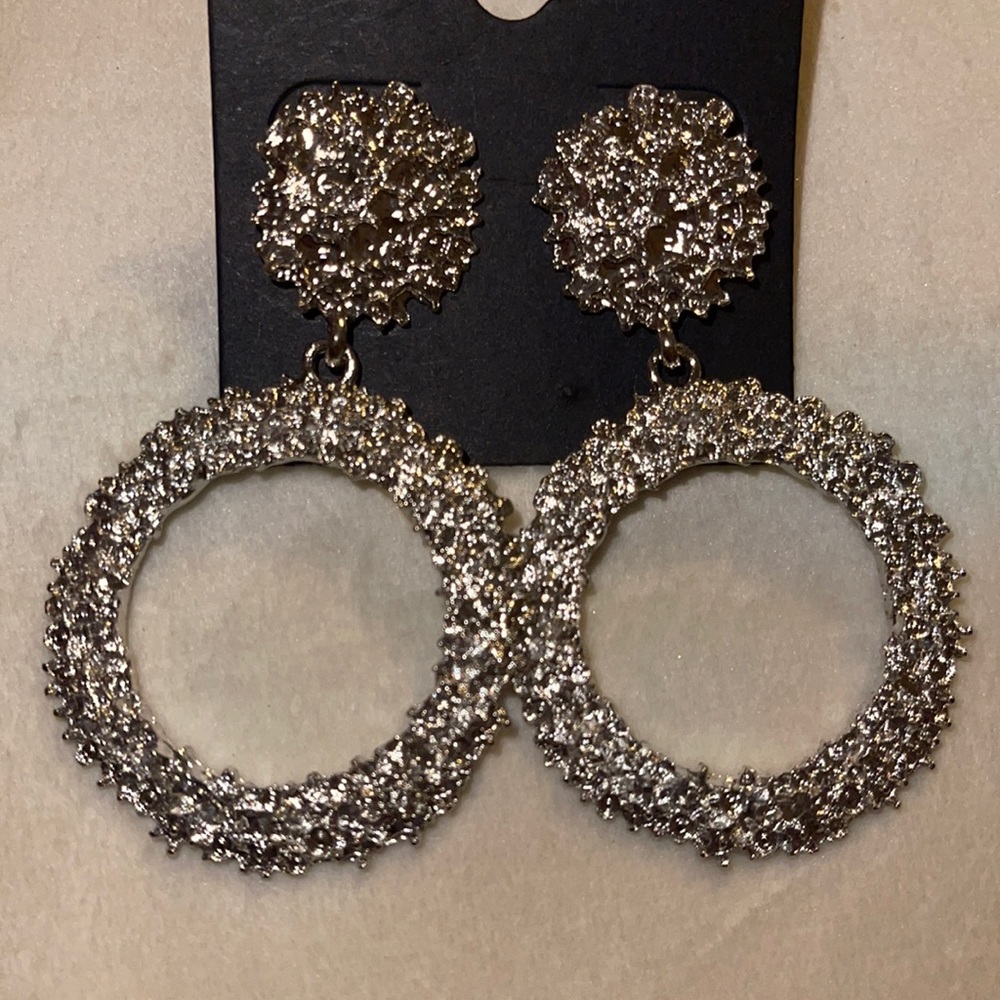 Silver earrings